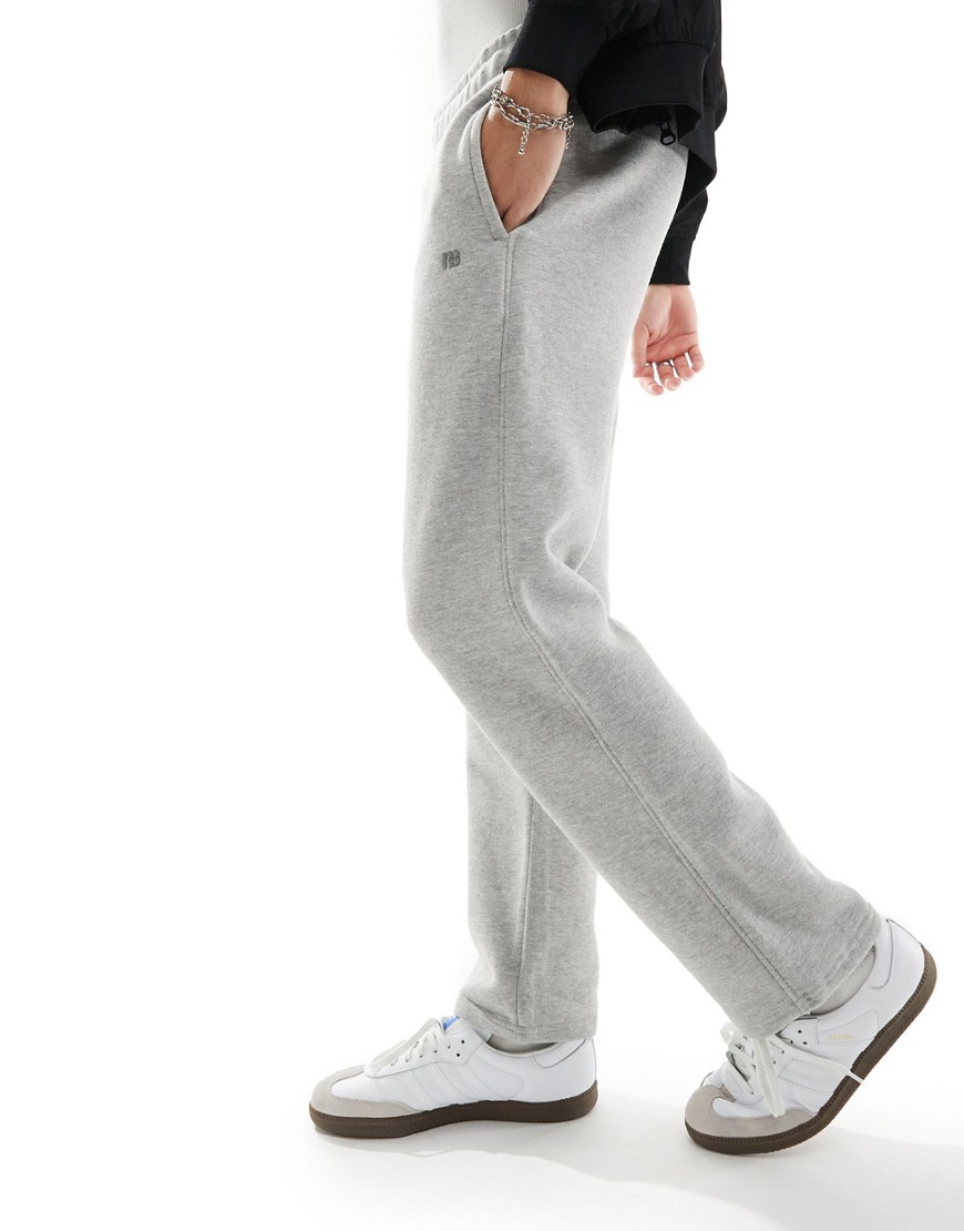 Pull & Bear straight leg joggers in grey