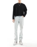 [Pull & Bear] Pull & Bear straight vintage fit jeans in light blue 44 BLUE