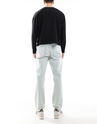 Pull & Bear Straight Vintage Fit Jeans In Blue