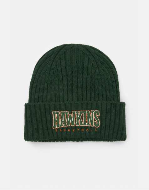 Pull&Bear Stranger things beanie in green - view 1