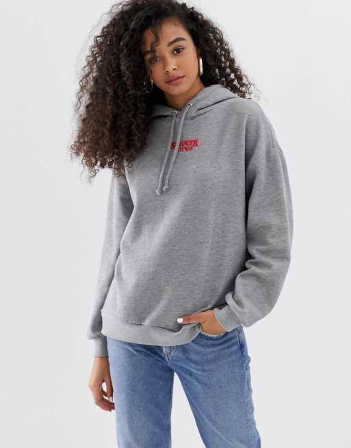 Stranger things sales hoodie grey