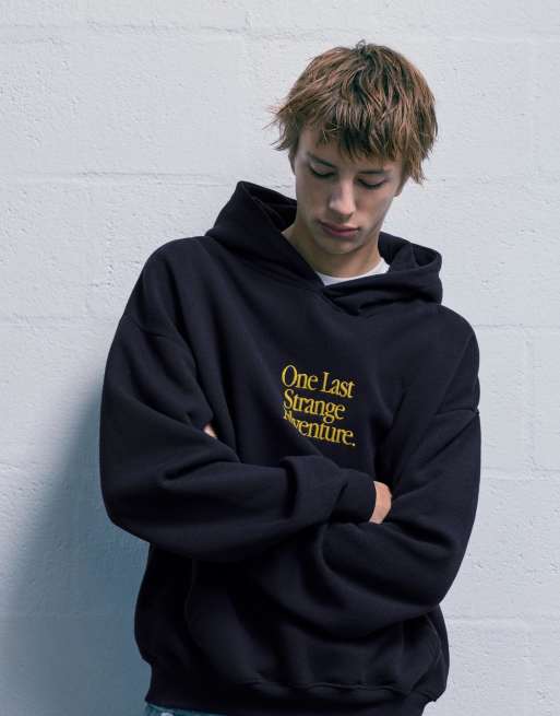 Pull&Bear Stranger things hoodie in navy | ASOS