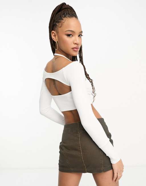 Strappy Corset Top by Pull&Bear Online, THE ICONIC