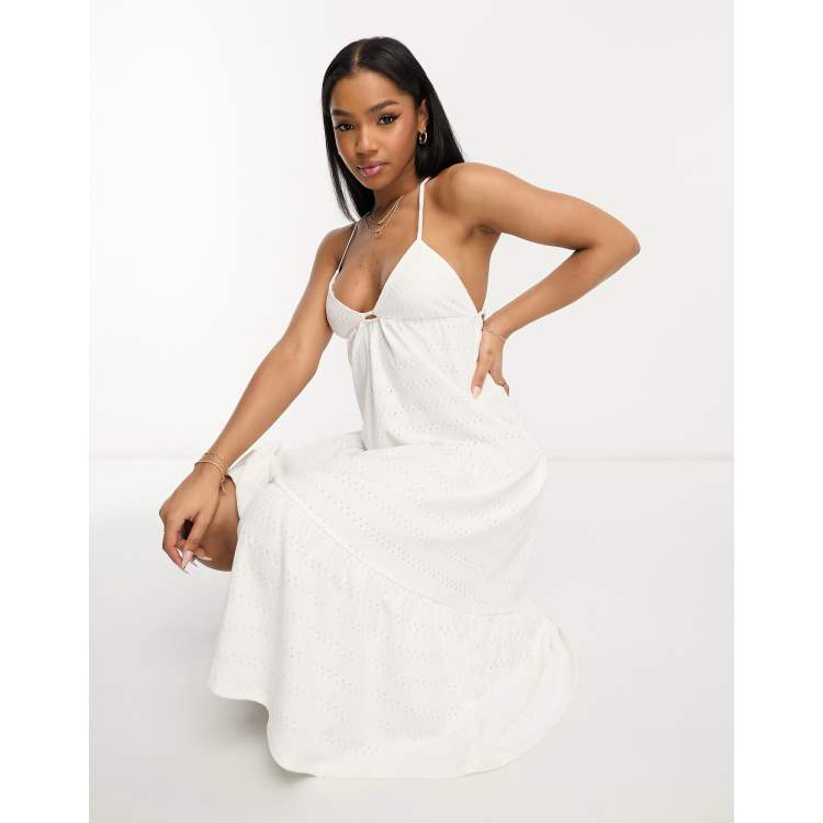 White strappy summer on sale dress