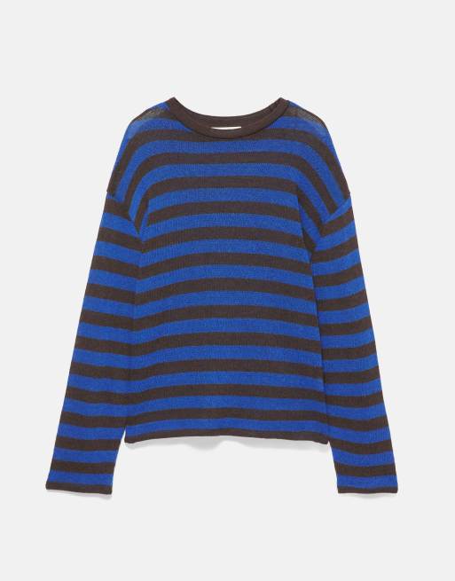 Pull&Bear stribet strik-T-shirt, 5 af 7