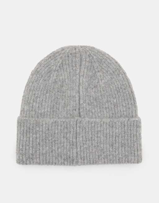 Pull&Bear – Strickmütze in Blassgrau, 3 von 3