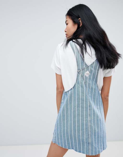 Denim pinafore dress - PULL&BEAR