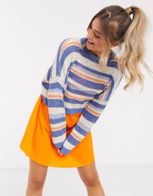 Pullu0026Bear striped sweater in multi | ASOS