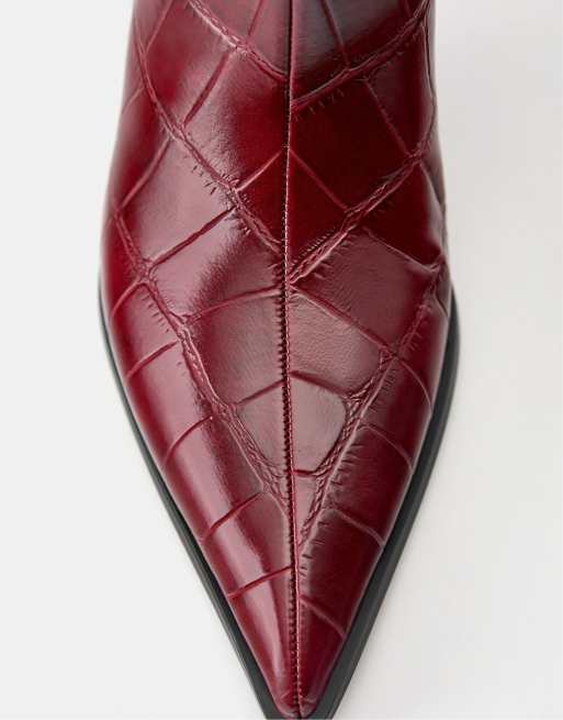 Pull&Bear strukturierte Stiefeletten mit Kitten-Heel und Print, 4 von 4