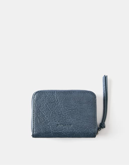 Pull&Bear Studded wallet in blue, 2 of 5