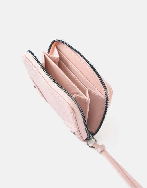 Pull&Bear Studded wallet in pink, 4 of 5