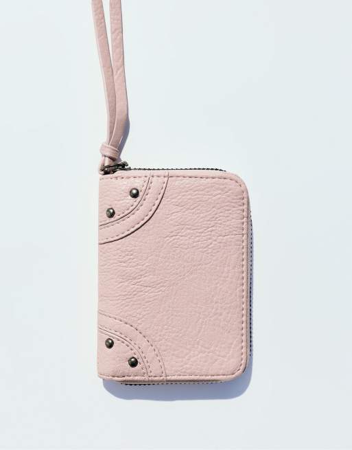 Pull&Bear Studded wallet in pink, 5 of 5