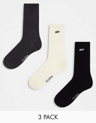 Pull&Bear STWD 3 pack socks in multi