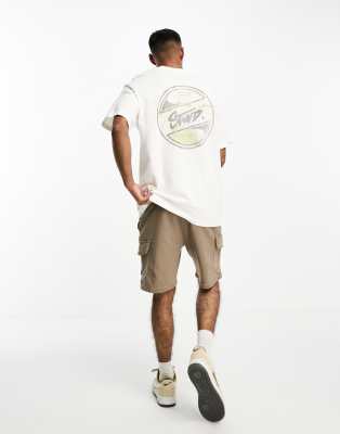 Pull&Bear STWD back printed t-shirt in white