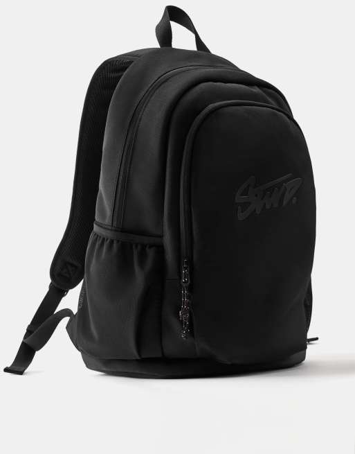 Pull&Bear Stwd backpack in black, 2 of 4