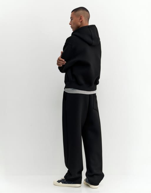 Pull&Bear Stwd baggy joggers in black, 2 of 7