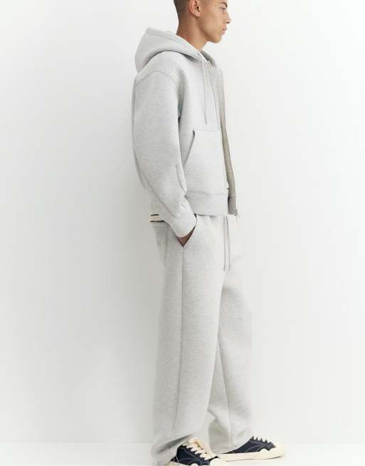 Pull&Bear Stwd baggy joggers in grey marl, 5 of 7