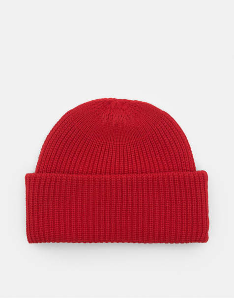 Pull&Bear Stwd beanie in red - view 1