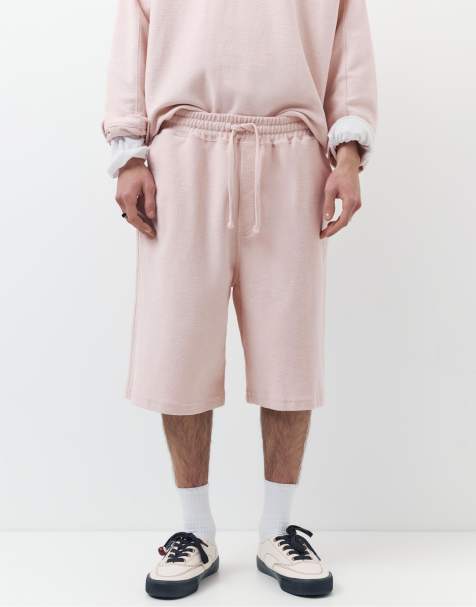 Pull&Bear - STWD - Bermuda stile joggers rosa - view 1