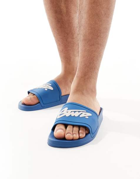 Pull&Bear – STWD – Blå tofflor - view 1