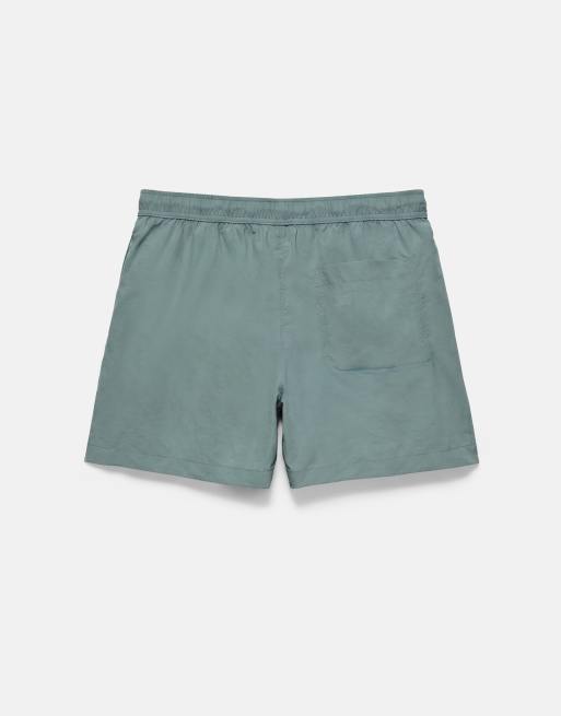 Pull&Bear Stwd board shorts i grøn, 4 af 4