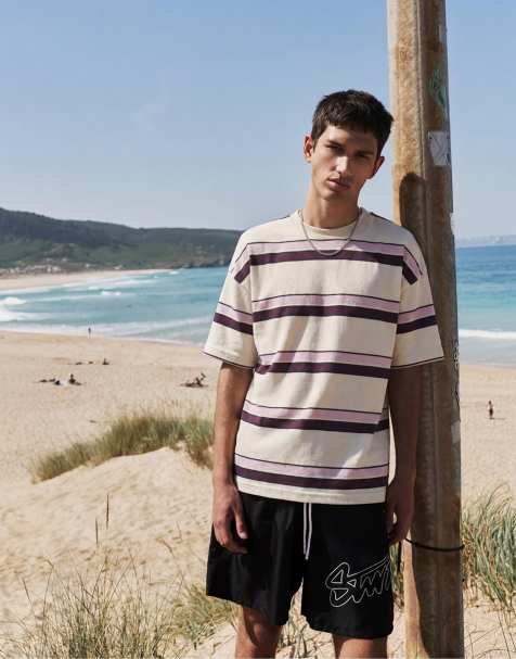 Pull&Bear – STWD – Boardshorts in Schwarz - view 1