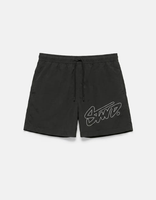 Pull&Bear Stwd boardshorts noirs, 2 de 4