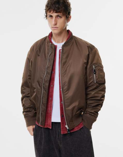 Pull&Bear - STWD - Bomber oversize - Marron - view 1