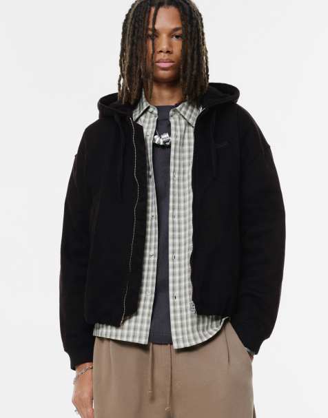 Pull&Bear - STWD - Bomberjack met capuchon in zwart - view 1
