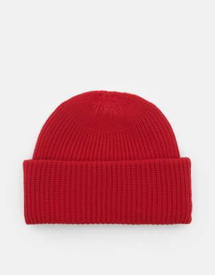 Pull & Bear - Stwd - Bonnet - Rouge