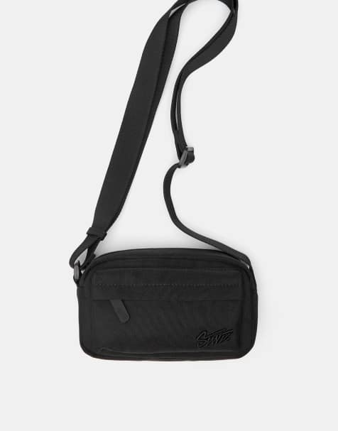 Pull&Bear - STWD - Borsa a tracolla in nylon nera - view 1