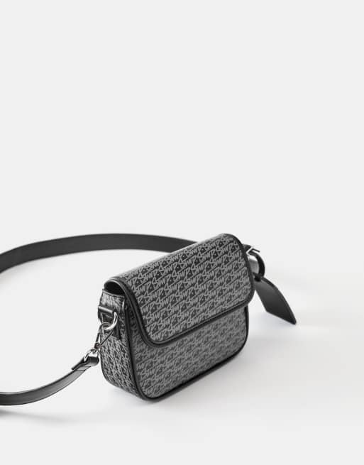 Pull&Bear - STWD - Borsa a tracolla nera, 2 di 4