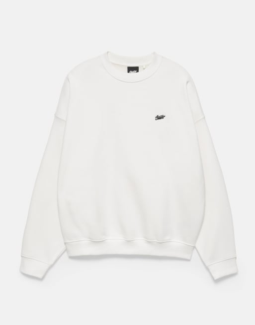 Pull&Bear Stwd boxig sweatshirt i off white, 6 av 7