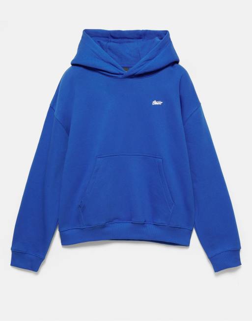 Pull&Bear Stwd boxy-fit hoodie in deep blue, 6 of 7