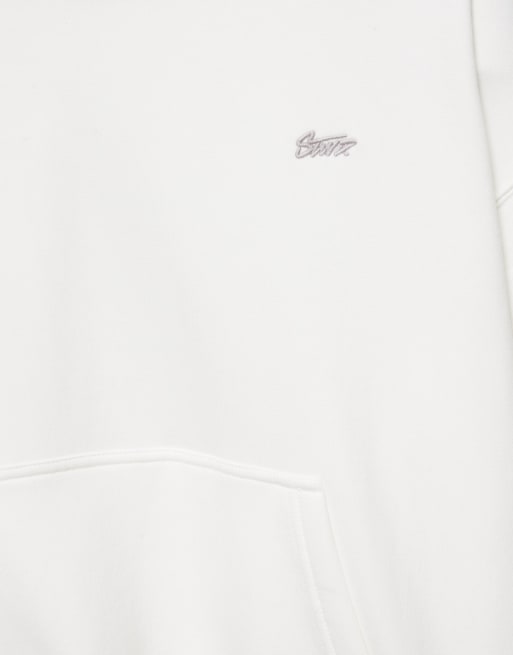 Pull&Bear Stwd boxy-fit hættetrøje i råhvid, 7 af 7