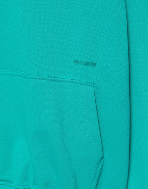 Pull&Bear Stwd boxy sweatshirt i turkis, 6 af 7