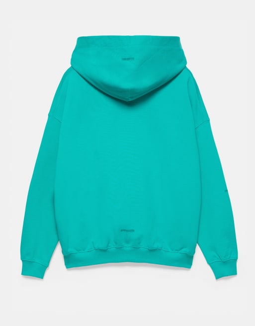 Pull&Bear Stwd Boxy-Sweatshirt in Türkis, 7 von 7