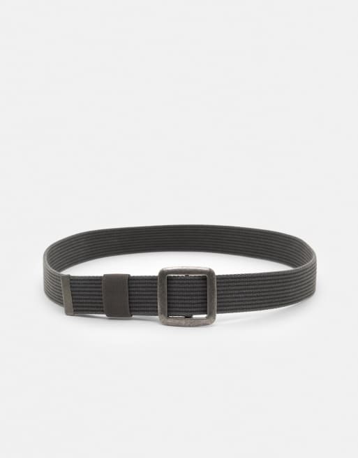 Pull&Bear - STWD - Ceinture - Gris moyen décoloré