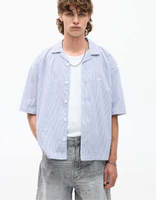 Stwd - Chemise raye  manches courtes - Pull & bear - Modalova