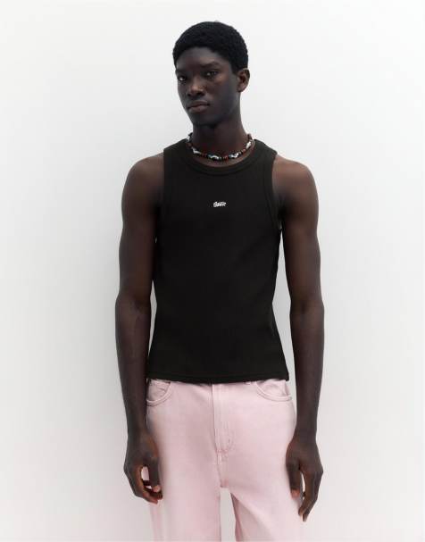 Pull&Bear - STWD - Débardeur en tissu gaufré - Noir - view 1
