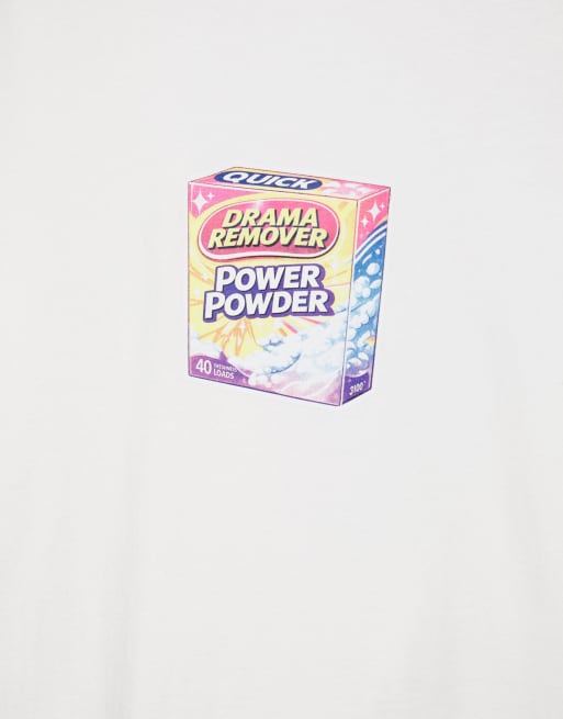 Pull&Bear Stwd detergent graphic t-shirt in white, 7 of 7