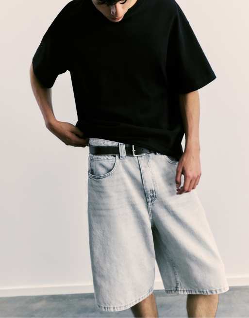Pull&Bear Stwd distressed-effect belt in black, 2 of 4