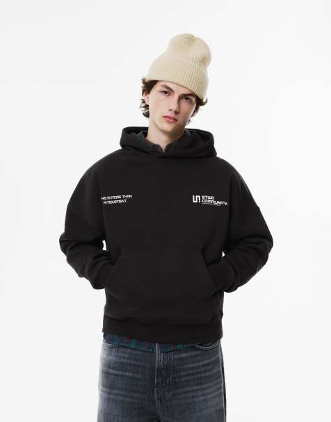 Pull&Bear - STWD - Felpa nera con cappuccio - view 1