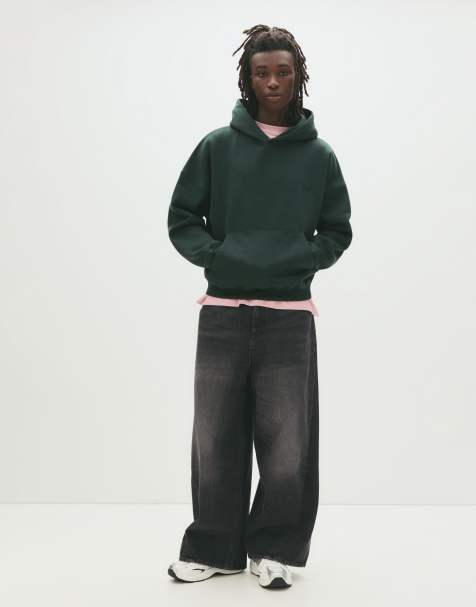 Pull&Bear – STWD – Flaskgrön huvtröja - view 1