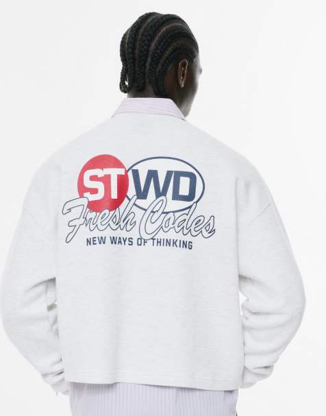 Pull&Bear Stwd fresh codes sweatshirt in grey - view 1