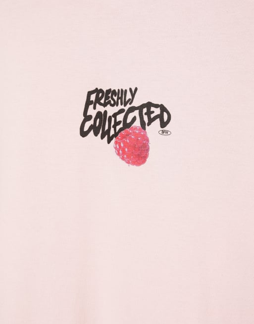 Pull&Bear Stwd grafisk t-shirt i rosapink, 6 av 7