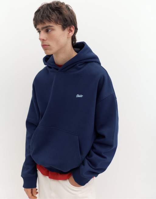 Pull&Bear Stwd Hoodie in Marineblau im Boxy Fit, 3 von 7