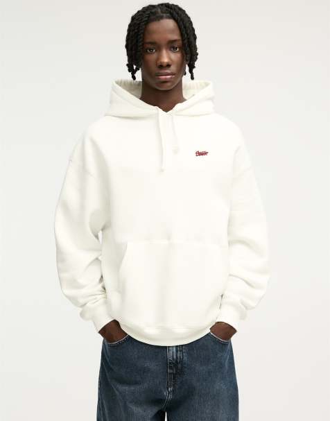 Pull&Bear Stwd hoodie in off white - view 1