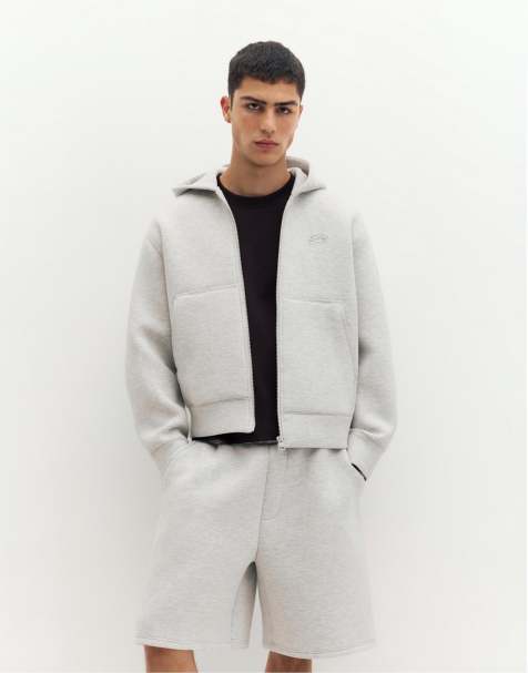 Pull&Bear - STWD - Hoodie met rits in grijs - view 1