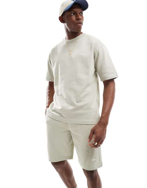 Pull&Bear – STWD – Jersey-Shorts in Hellgrün, Kombiteil